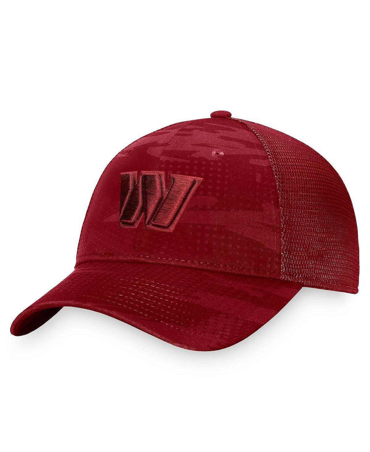 

Мужская фирменная бордовая кепка Washington Commanders Iconic Defender с камуфляжным принтом Snapback Trucker Hat Fanatics