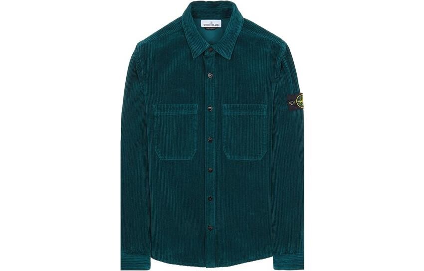 

Рубашка мужская зеленая Stone Island, зеленый