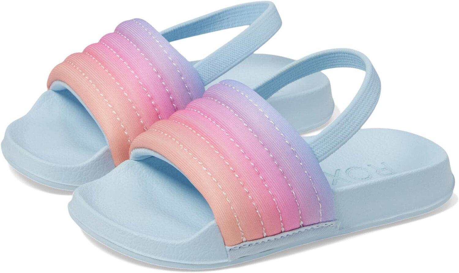 

Сандалии Roxy Kids Slippy Ribbed, цвет Light Blue