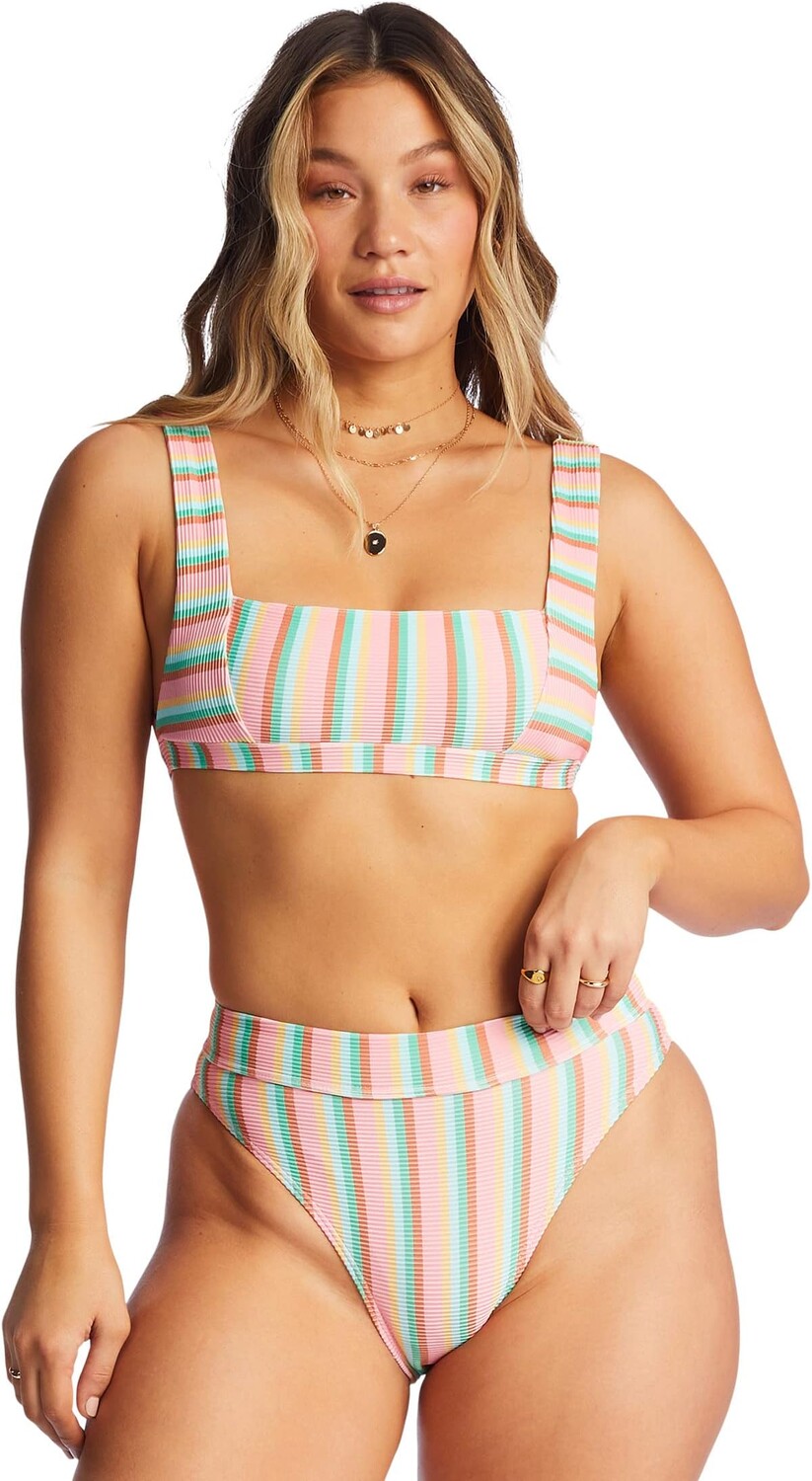 

Топ бикини на бретелях Island Glow Tanlines Billabong, мульти