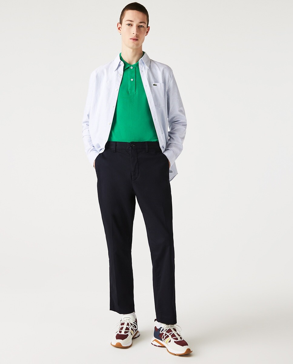 

Чино в мужском тренче скинни Lacoste, синий