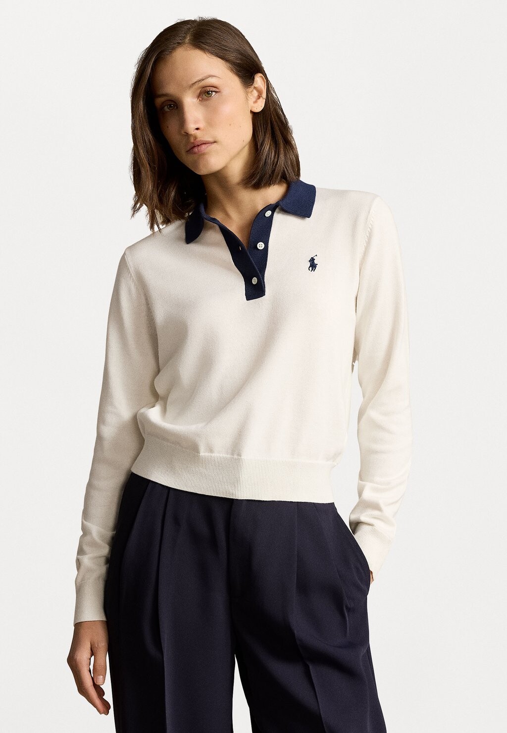 

Свитер Long Sleeve Polo Ralph Lauren, белый