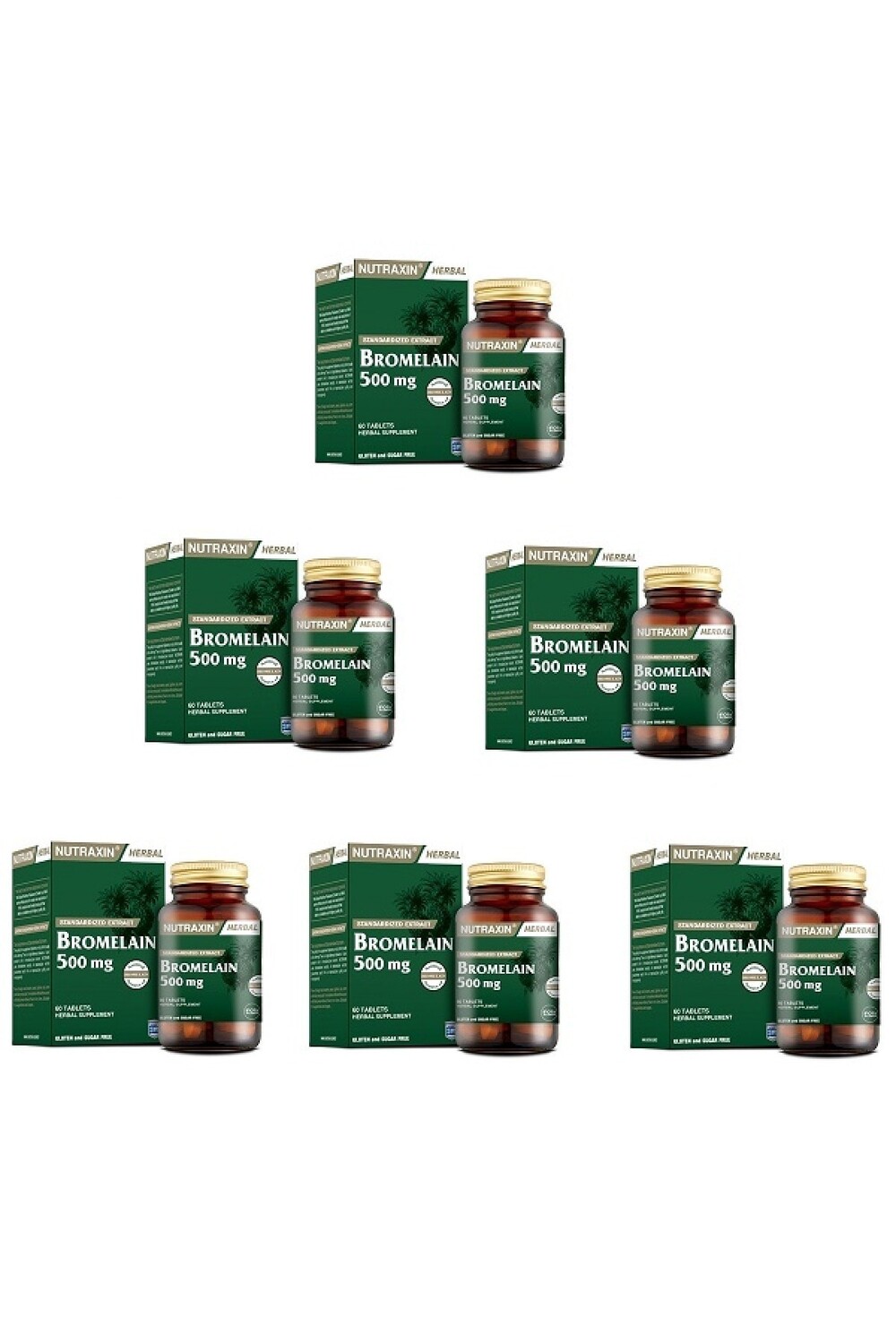 

Nutraxin Бромелайн*6