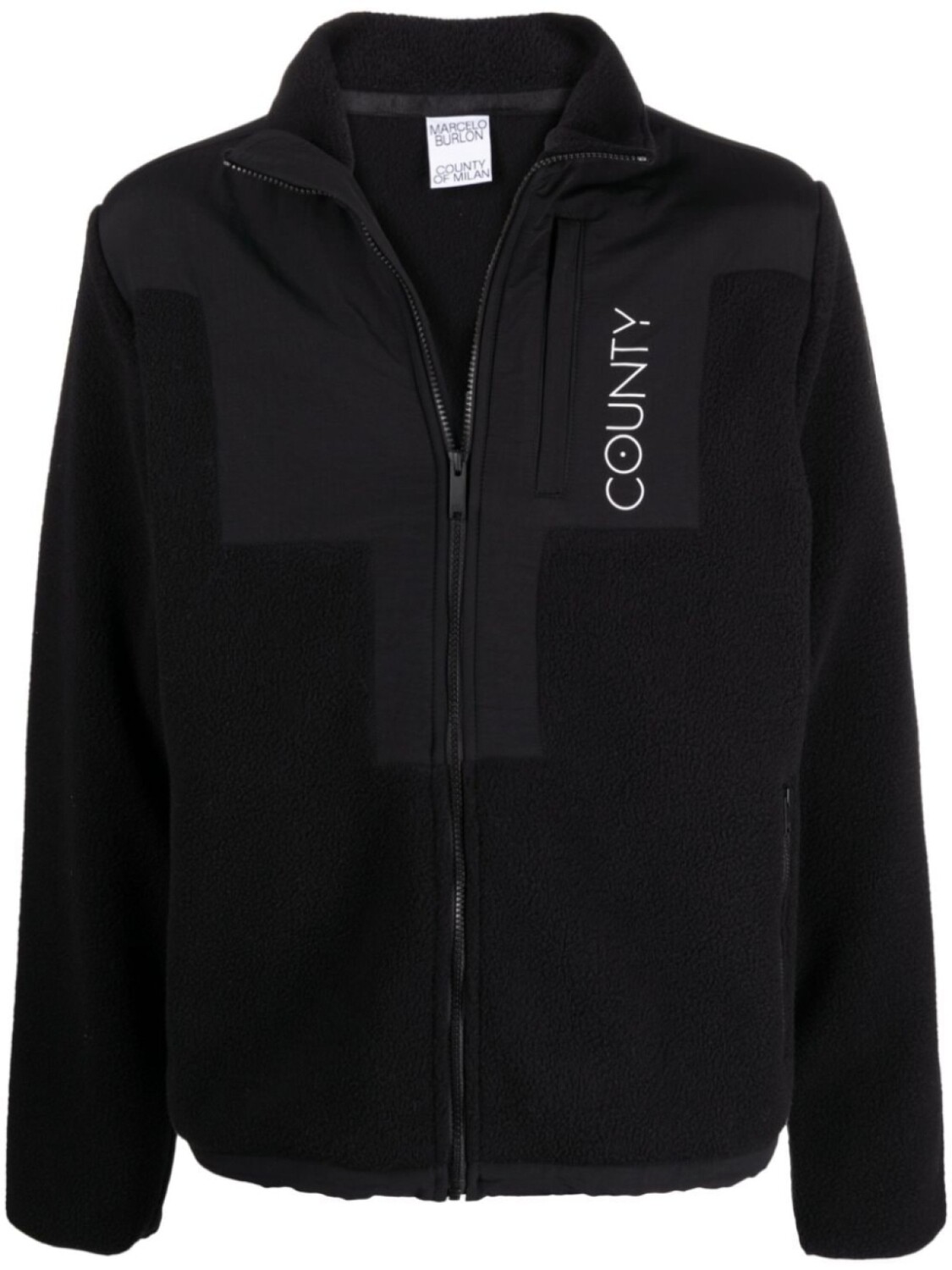 

Marcelo Burlon County of Milan легкая куртка на молнии, черный