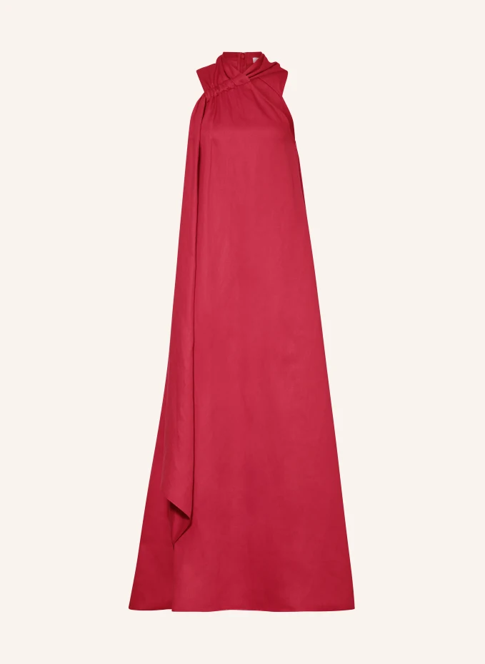

Платье одель с льном Reiss, красный