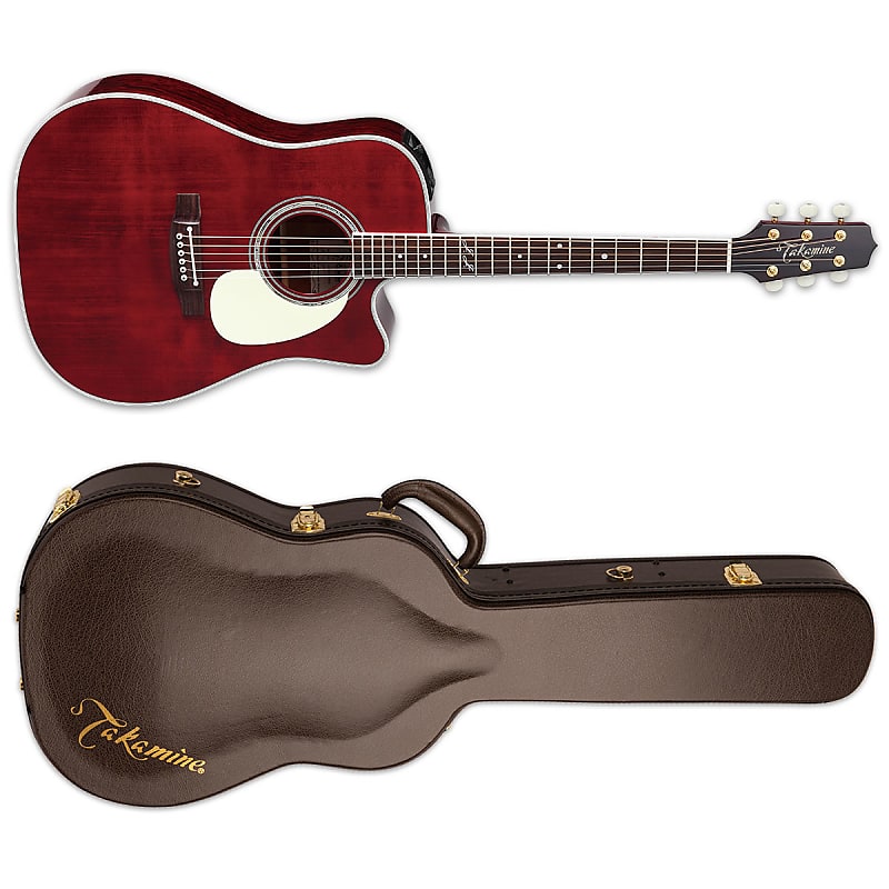 цена Акустическая гитара Takamine JJ325SRC John Jorgenson Dreadnought Acoustic-Electric Guitar + Hard Case! JJ-325 SRC