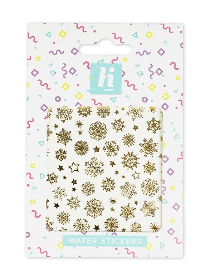 

Hi Hybrid Gold Snowflakes наклейки для ногтей, 1 шт.
