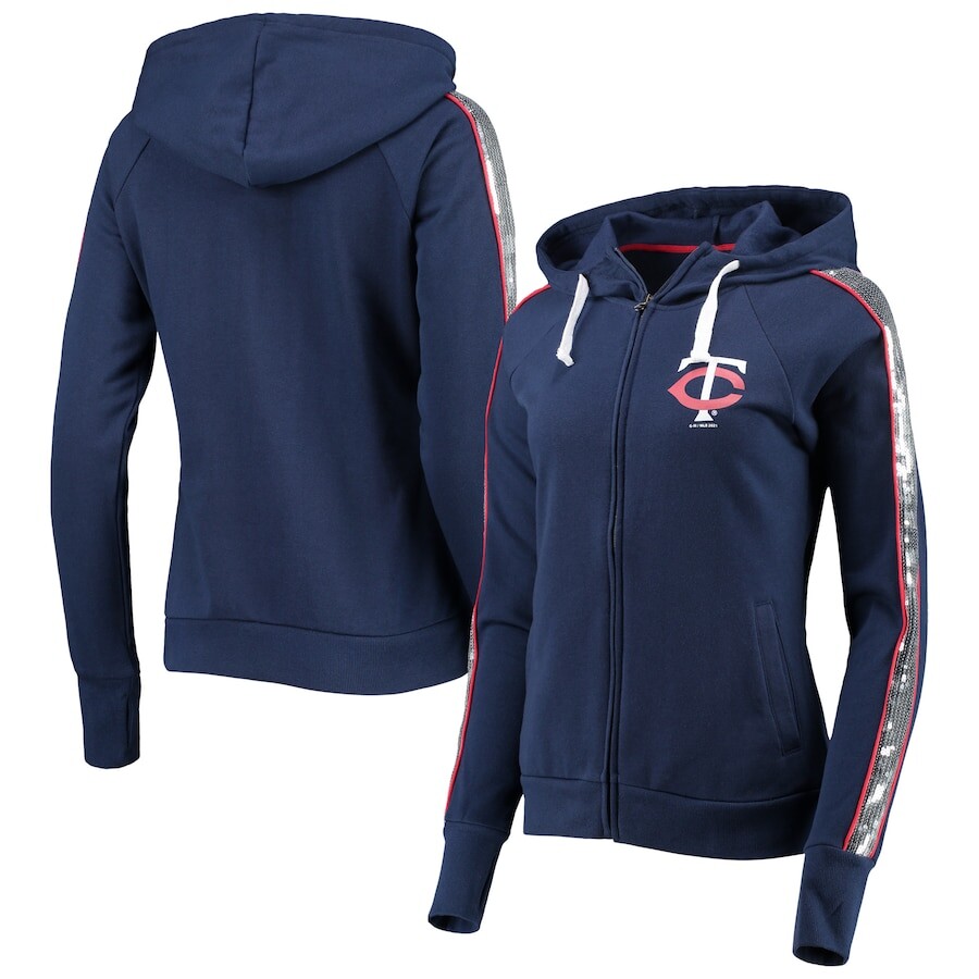 

Толстовка на молнии G-III 4Her by Carl Banks Minnesota Twins, нави
