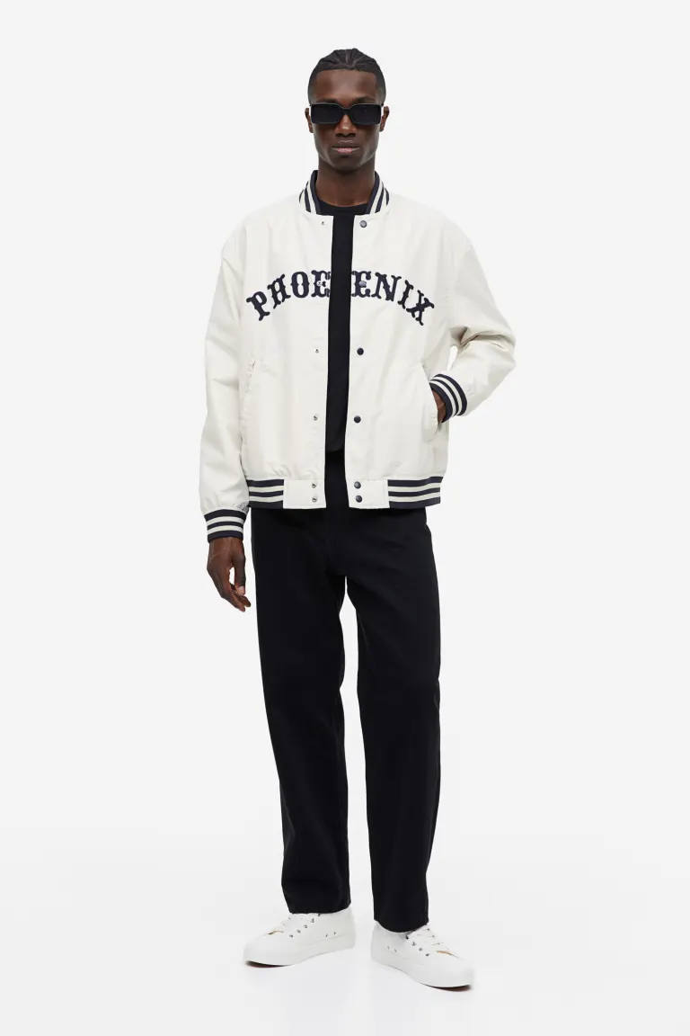 

Бейсбольная куртка H&M, бежевый