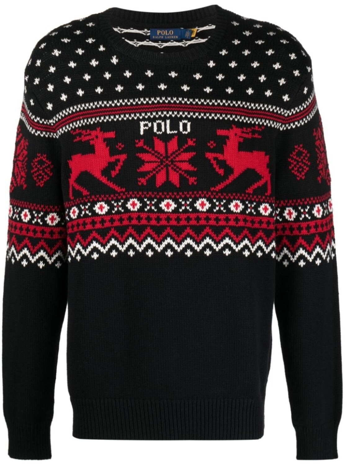 

Polo Ralph Lauren джемпер вязки интарсия с узором, черный