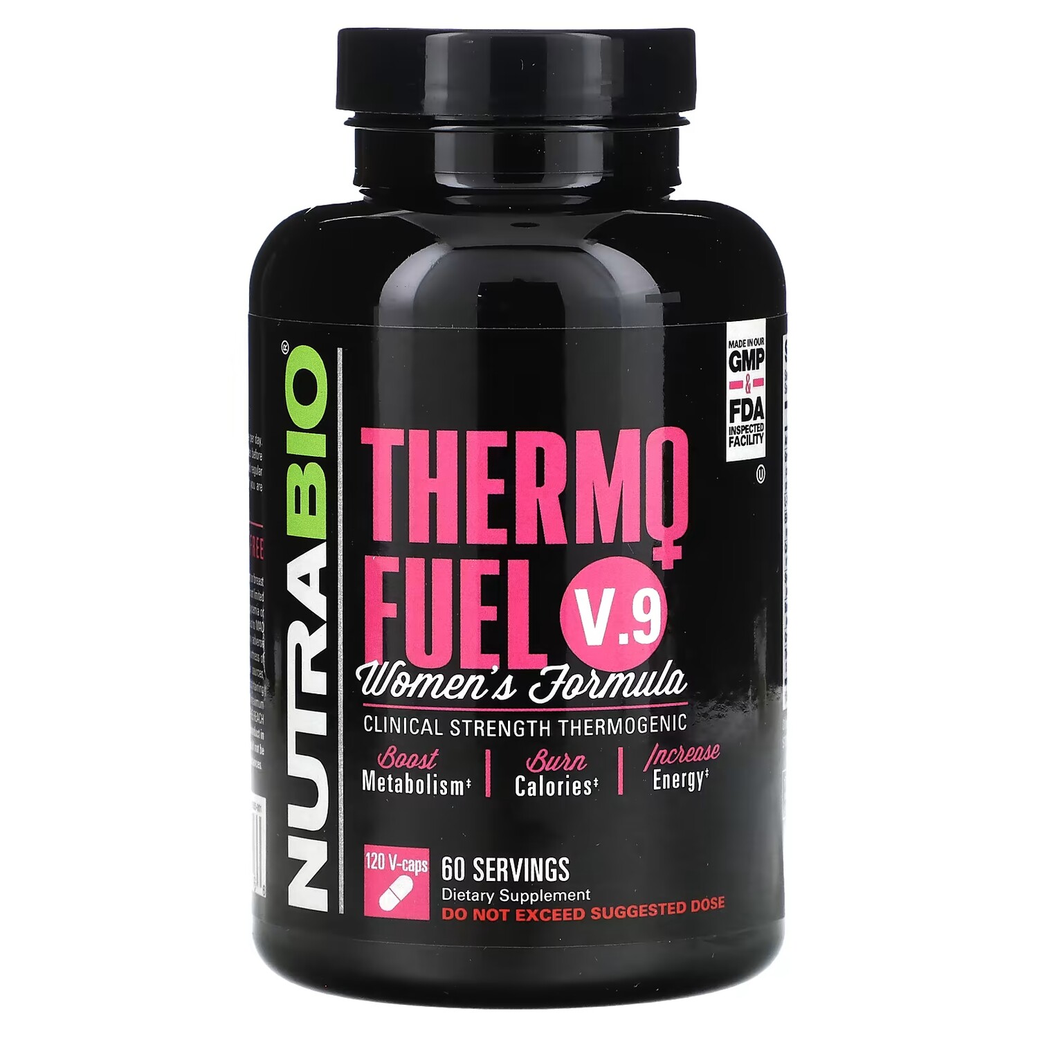 

Nutrabio Labs, Женская формула ThermoFuel V.9, 120 капсул V-Caps