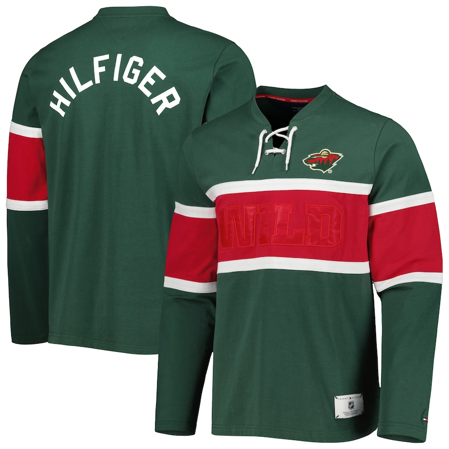 

Футболка с длинным рукавом Tommy Hilfiger Minnesota Wild, зеленый