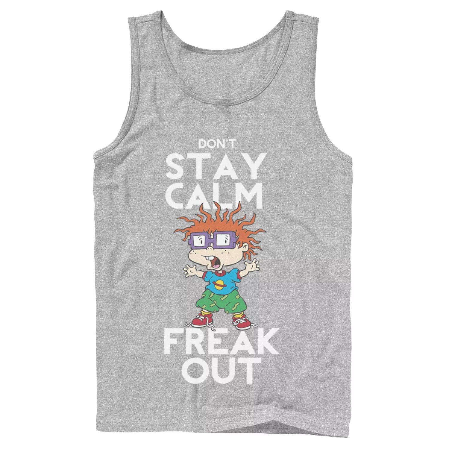 

Мужская майка с рисунком Nickelodeon Rugrats Chuckie Don't Stay Calm Freak Out