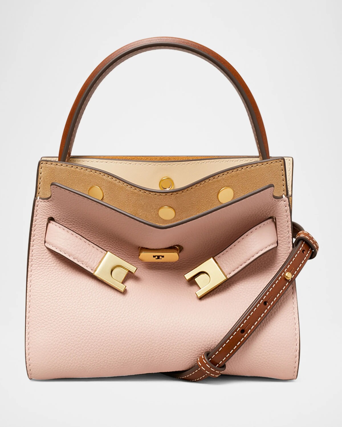 

Маленькая сумка через плечо Lee Radziwill Petite Tory Burch, цвет Pink Sand