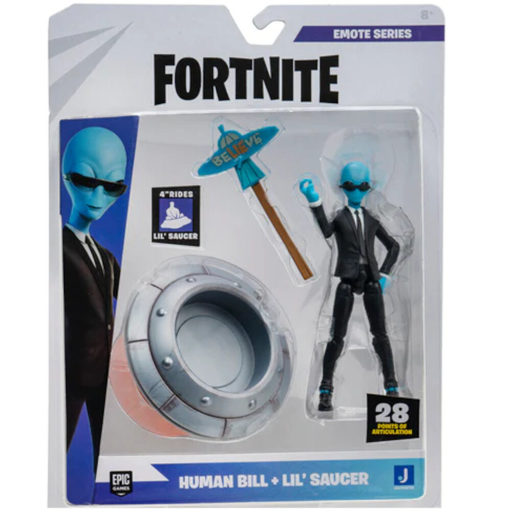 

Серия эмоций Fortnite: Человек Билл + Маленькое блюдце JAZWARES