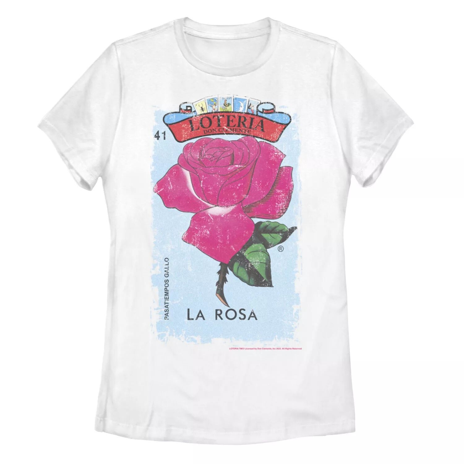 

Футболка с плакатом и графическим рисунком Lotería La Rosa для юниоров Licensed Character