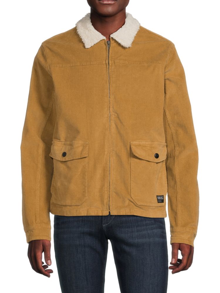 Куртка Collins с отделкой из искусственного шералинга Ezekiel, цвет Tobacco