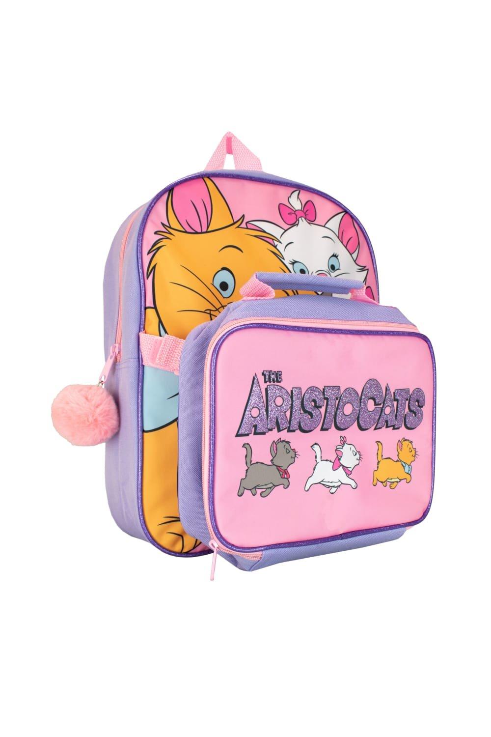 Набор рюкзака и сумки для обеда Aristocats Disney, розовый детский набор из рюкзака и сумки для завтрака история игрушек disney синий