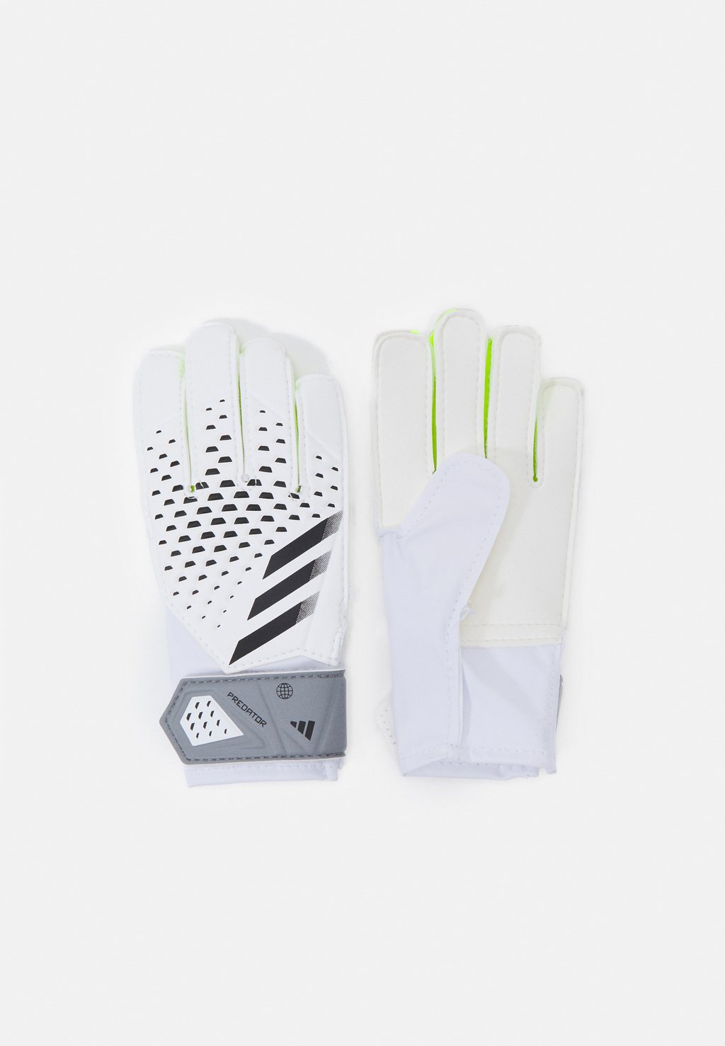 Перчатки вратарские Predator Adidas, белый перчатки вратарские adidas детские pred gl trn j синий