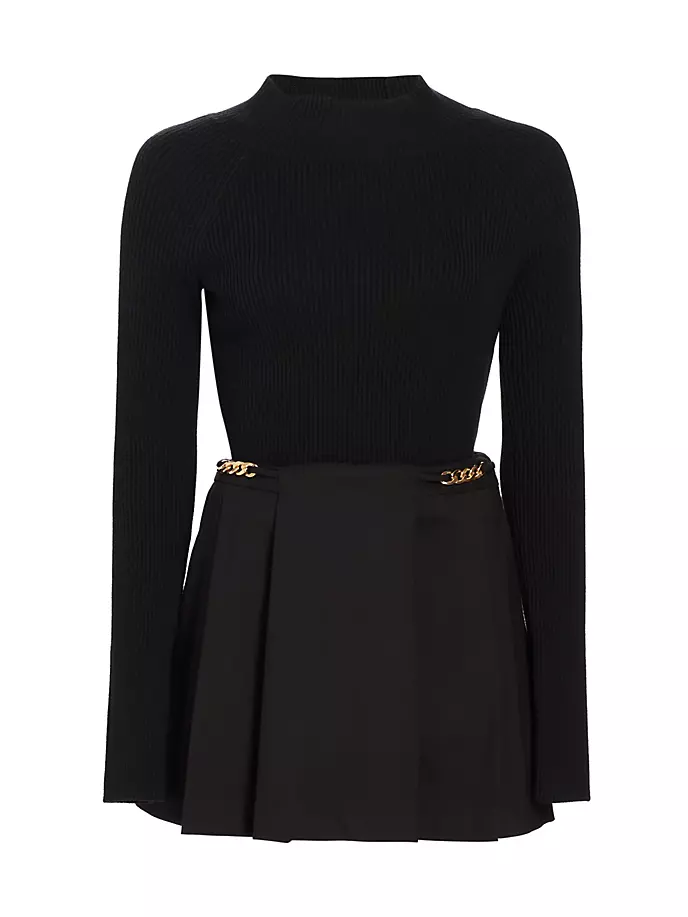 

Плиссированное мини-платье Filomena Derek Lam 10 Crosby, черный
