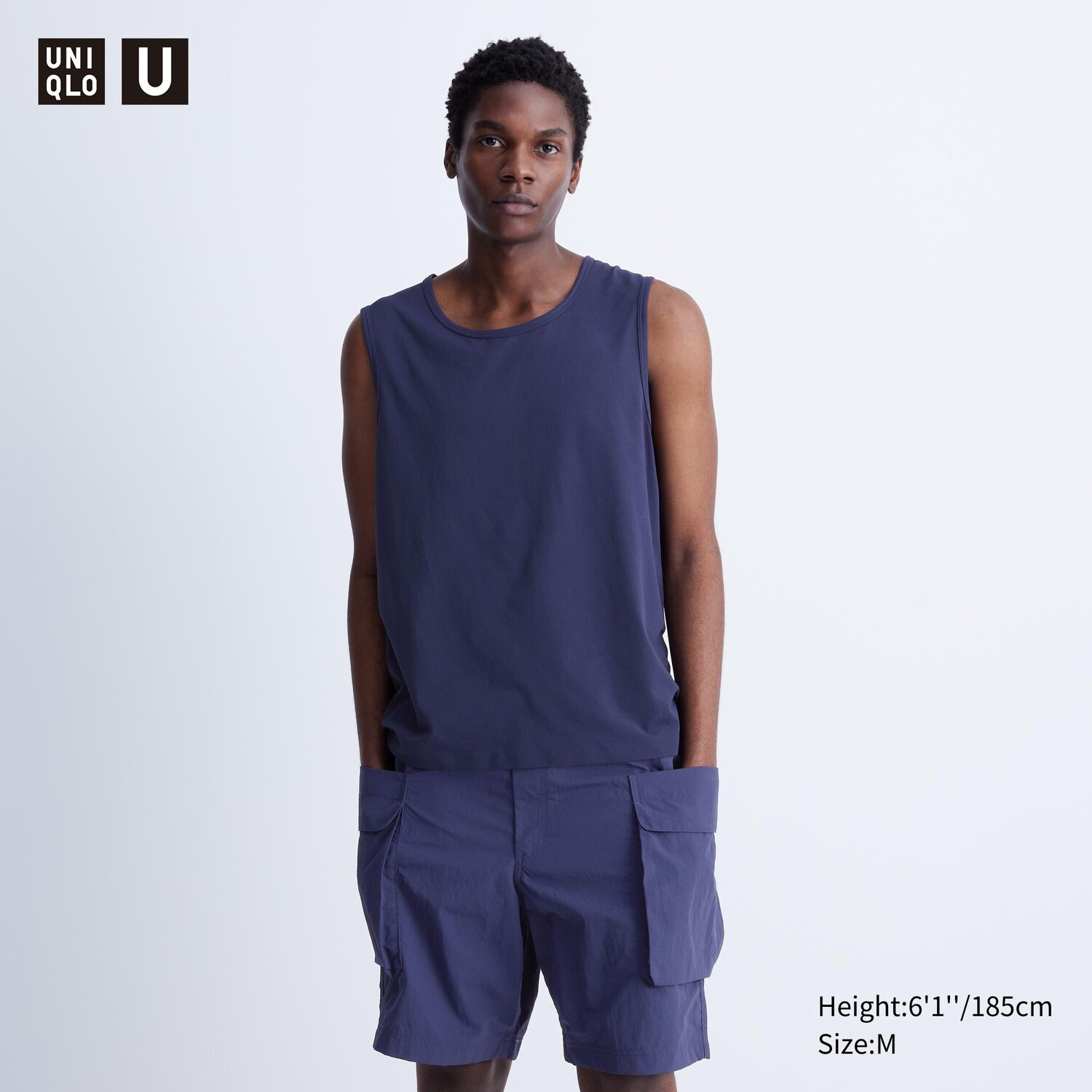 

Футболка dry-ex straps UNIQLO, синий