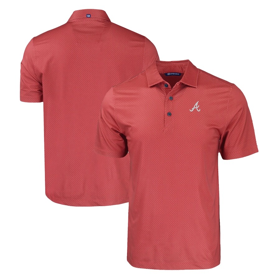 

Поло с коротким рукавом Cutter & Buck Atlanta Braves, красный