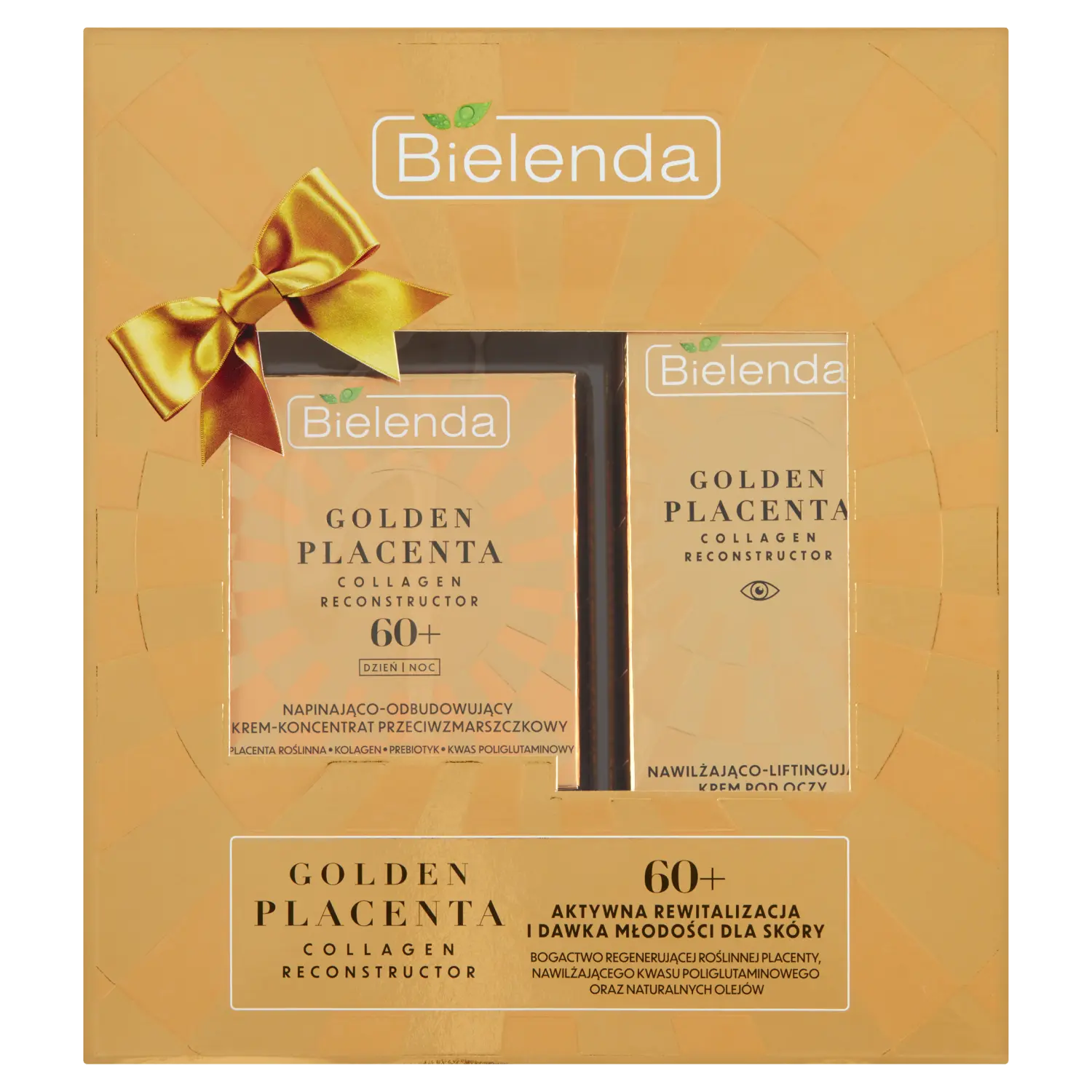 

Набор: крем для лица 60+ на день и ночь Bielenda Golden Placenta, 15 мл