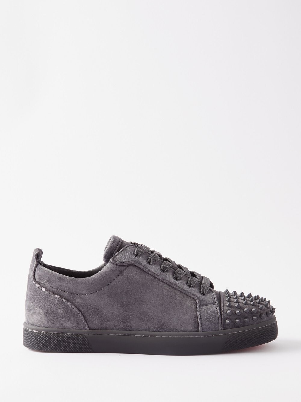 

Замшевые кроссовки louis junior spikes Christian Louboutin, серый