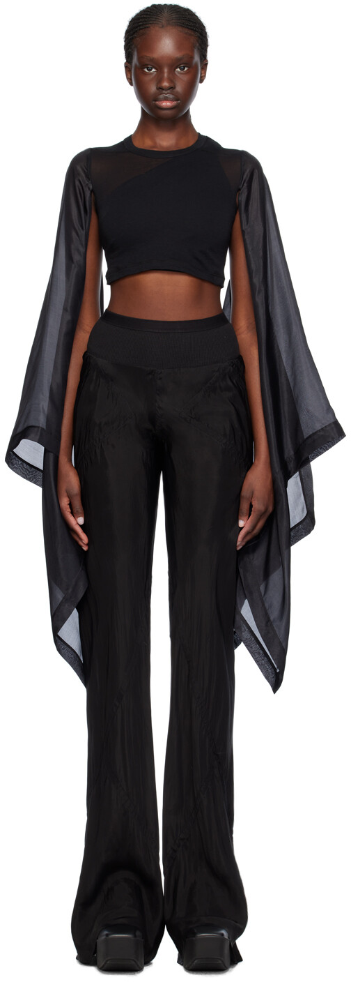 

Черный топ с флагом Rick Owens