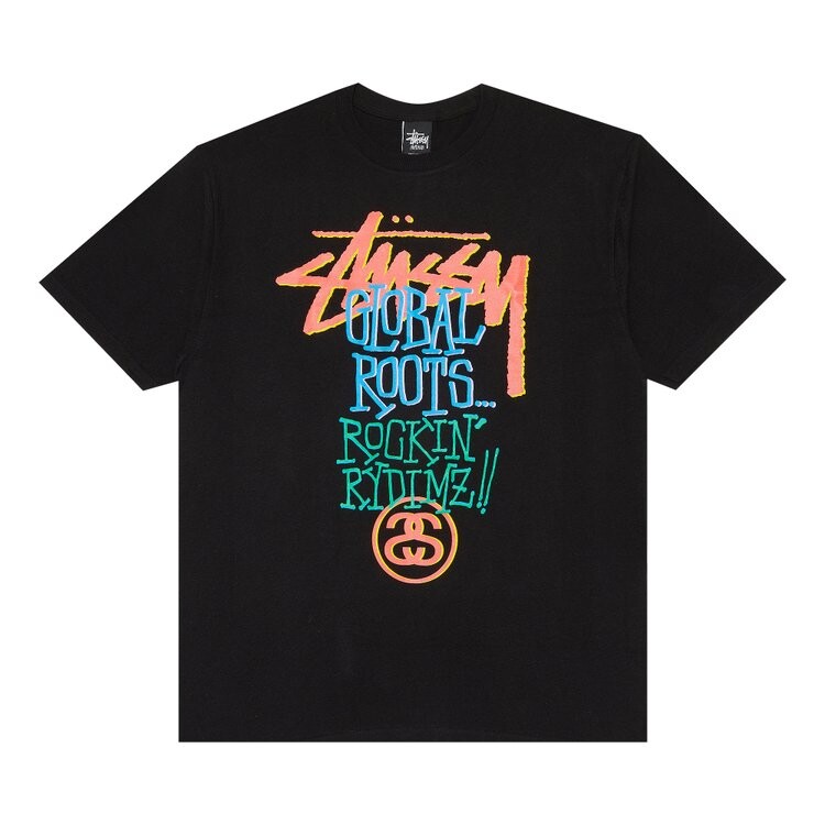 

Футболка Stussy Rockin' Rydimz!! 'Black', черный