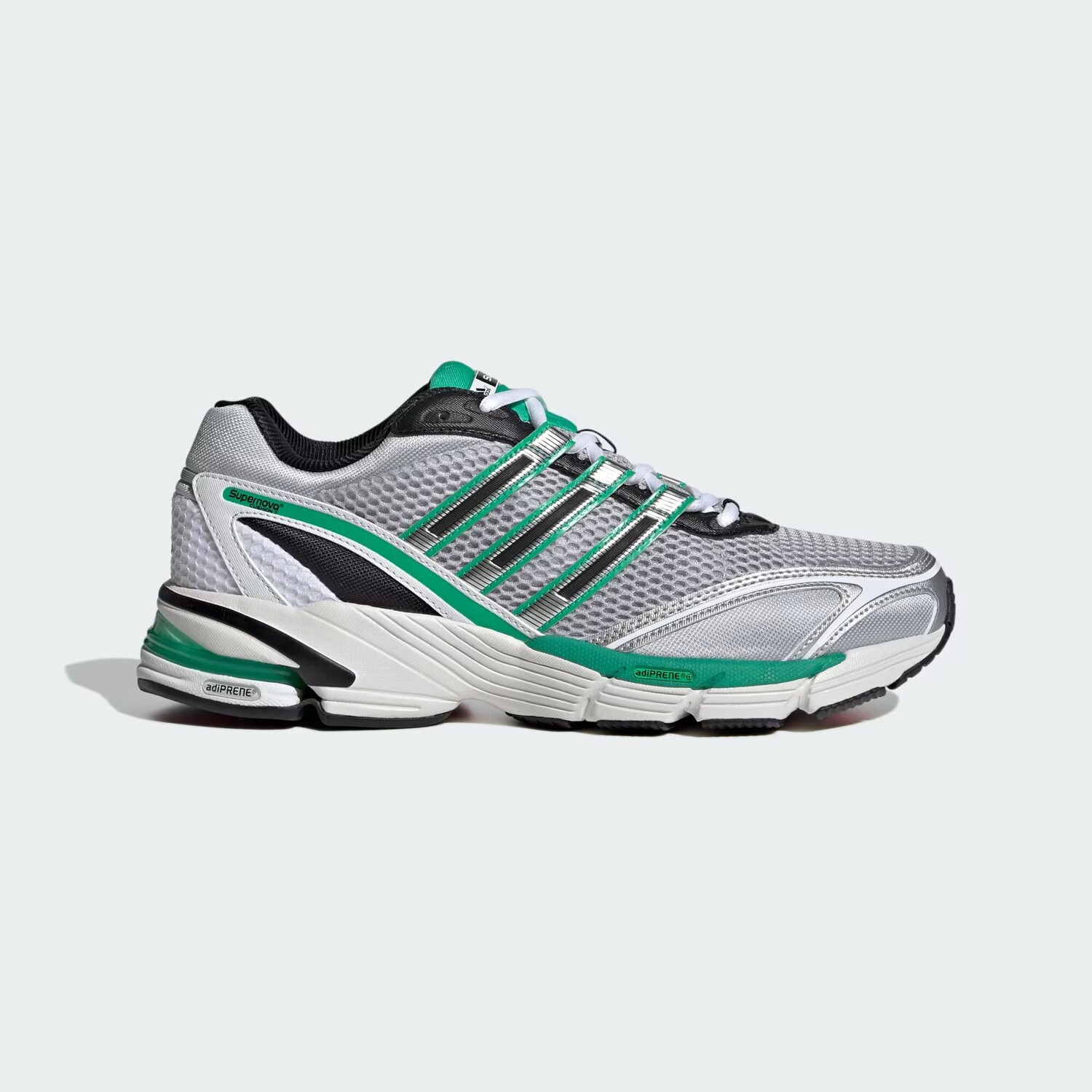 

Кроссовки Supernova Cushion 7 Adidas, цвет Matte Silver/Core Black/Surf Green