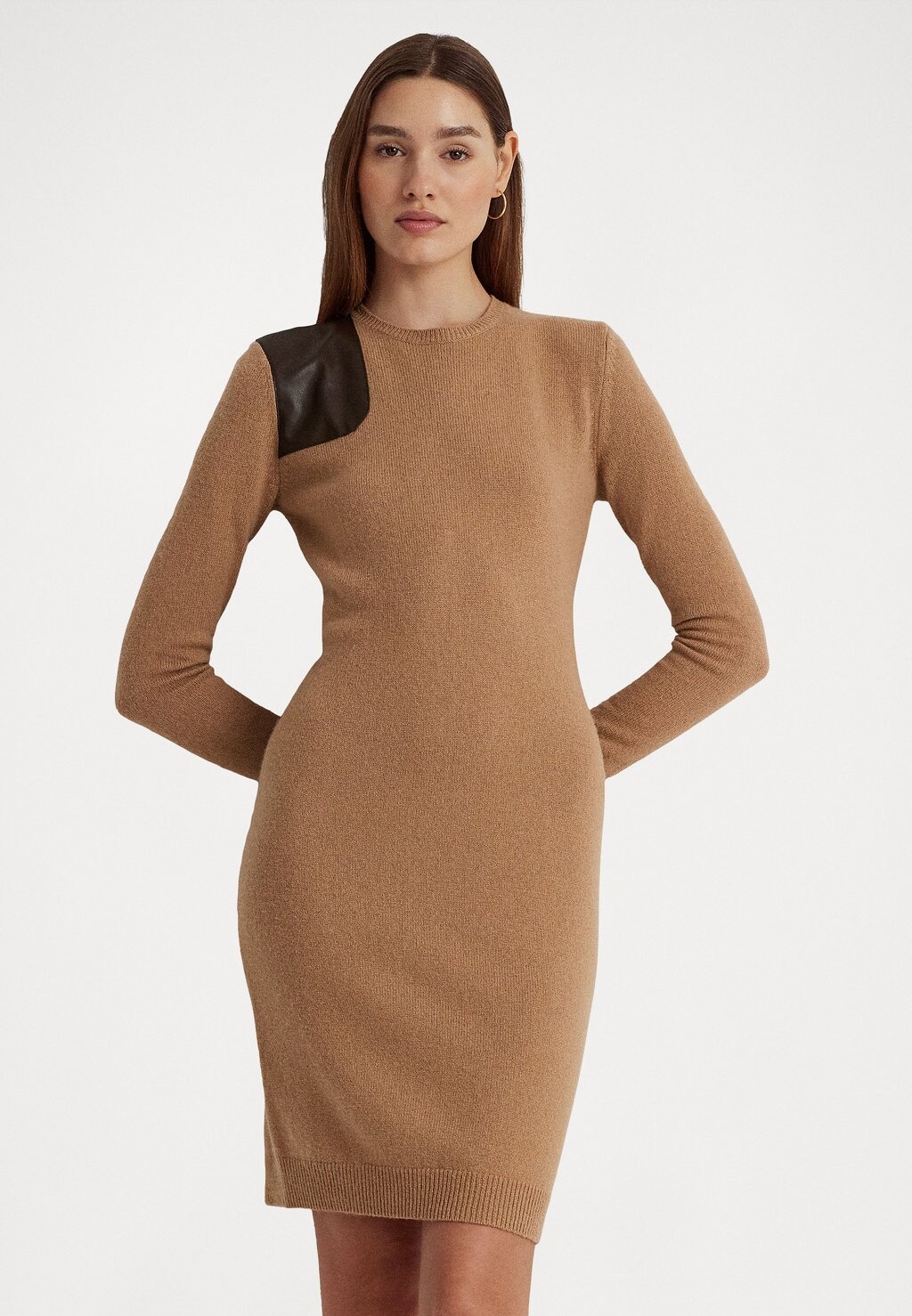 

Платье Lauren Ralph Lauren TAMIYA LONG SLEEVE DAY DRESS, цвет classic camel