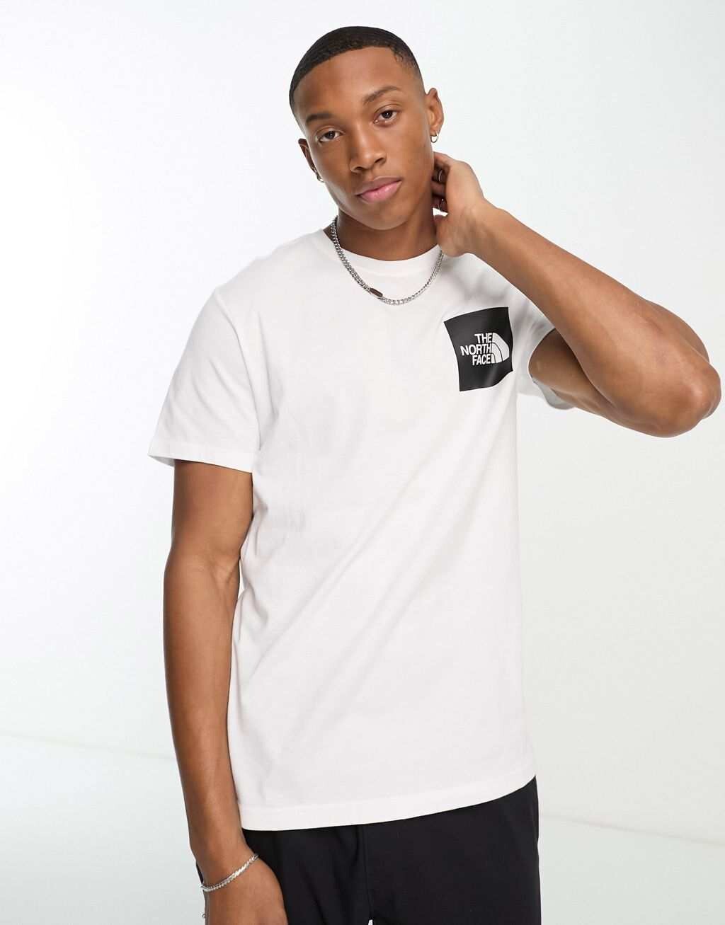 

Белая футболка с логотипом The North Face Fine