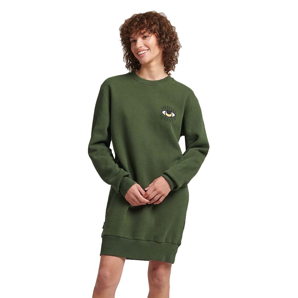 

Короткое платье Superdry Vintage Nomadic Folk S, зеленый
