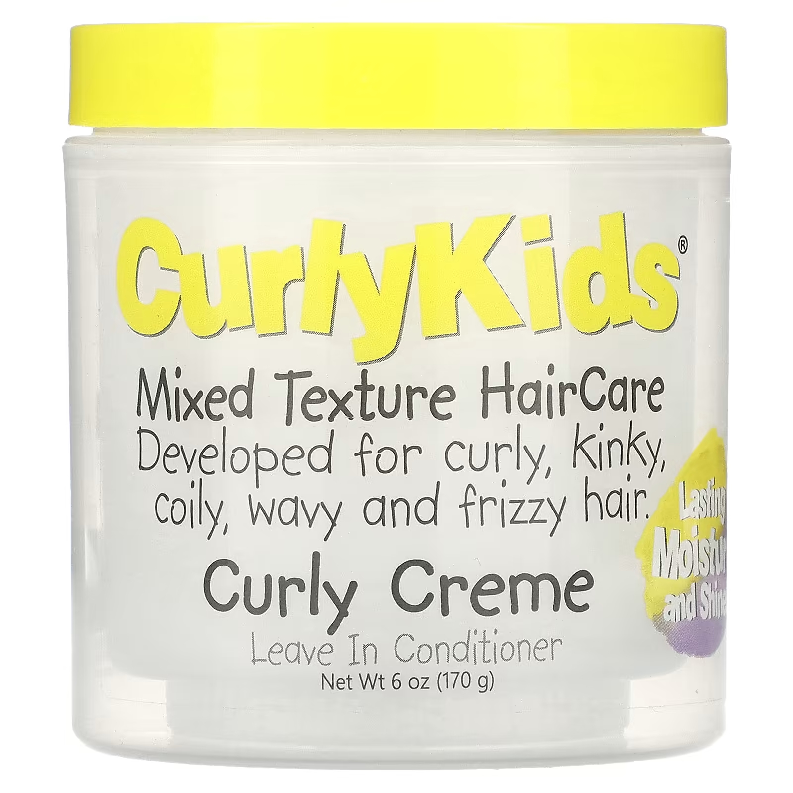 Кондиционер CurlyKids Curly Creme, 170 г curlykids уход за волосами смешанной текстуры гель для вьющихся волос контроль легкости 170 г 6 унций