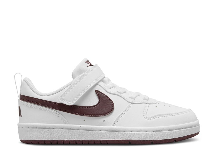 

Кроссовки Nike Court Borough Low Recraft PS, цвет White Burgundy Crush