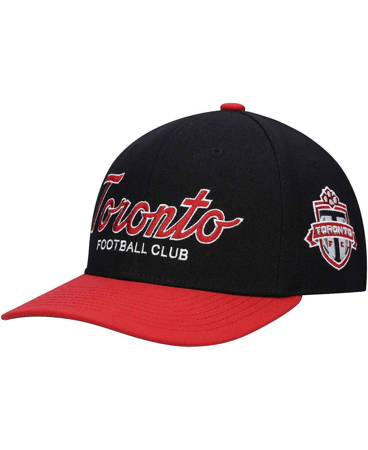 

Мужская черная эластичная бейсболка Toronto FC Team Script 2.0 с застежкой на спине Mitchell & Ness