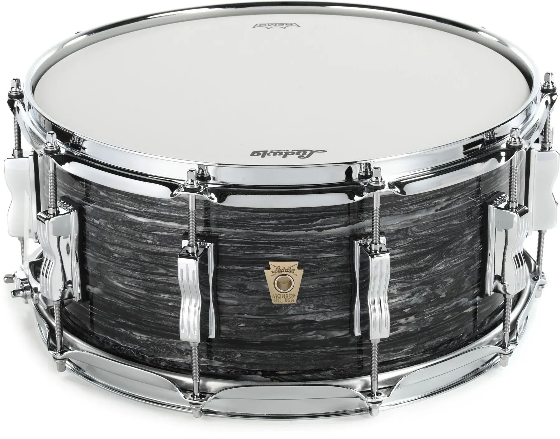 

Классический кленовый малый барабан Ludwig — 6,5 x 14 дюймов — Vintage Black Oyster