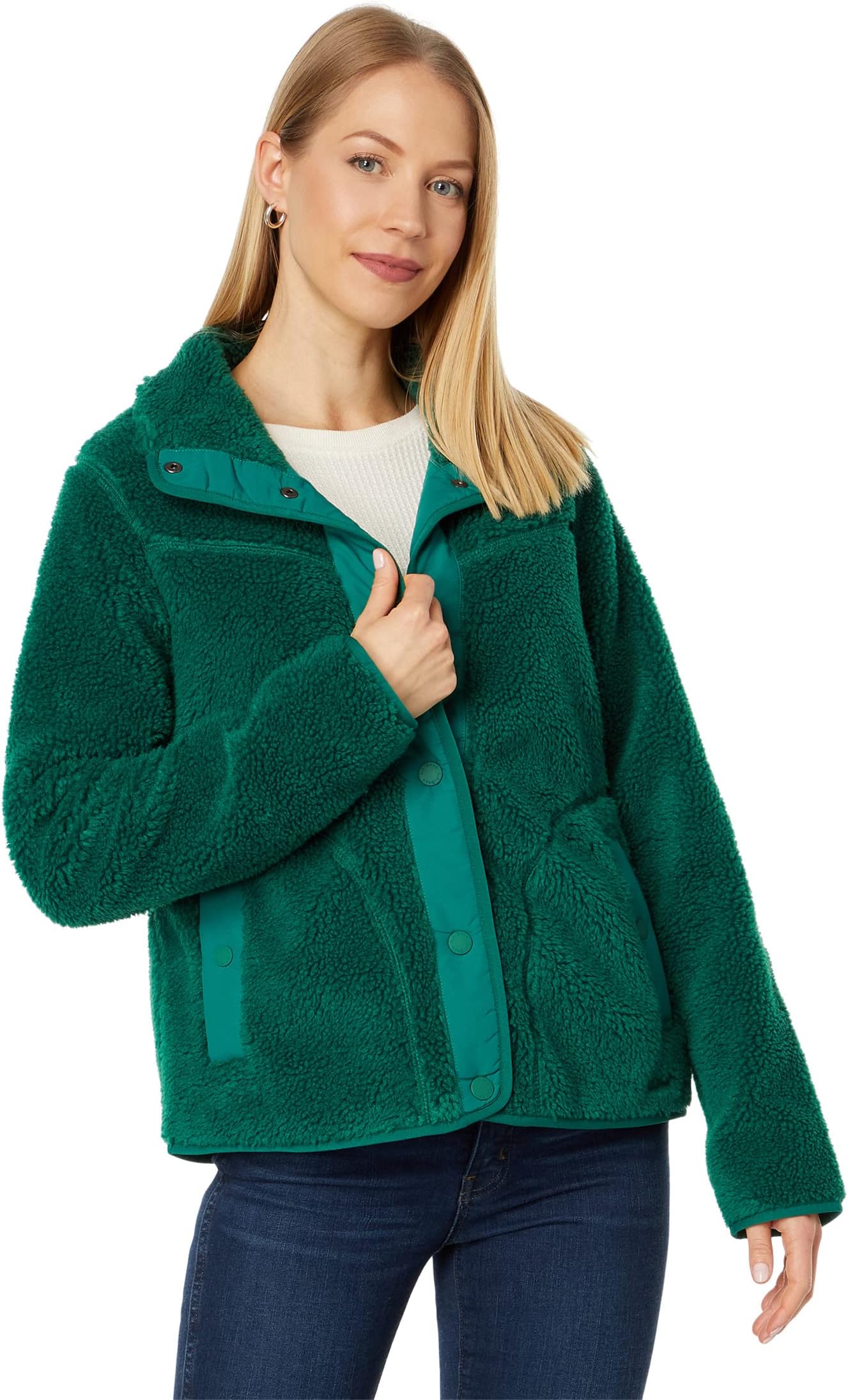 

Куртка Bean's Sherpa Fleece Jacket L.L.Bean, цвет Emerald Spruce