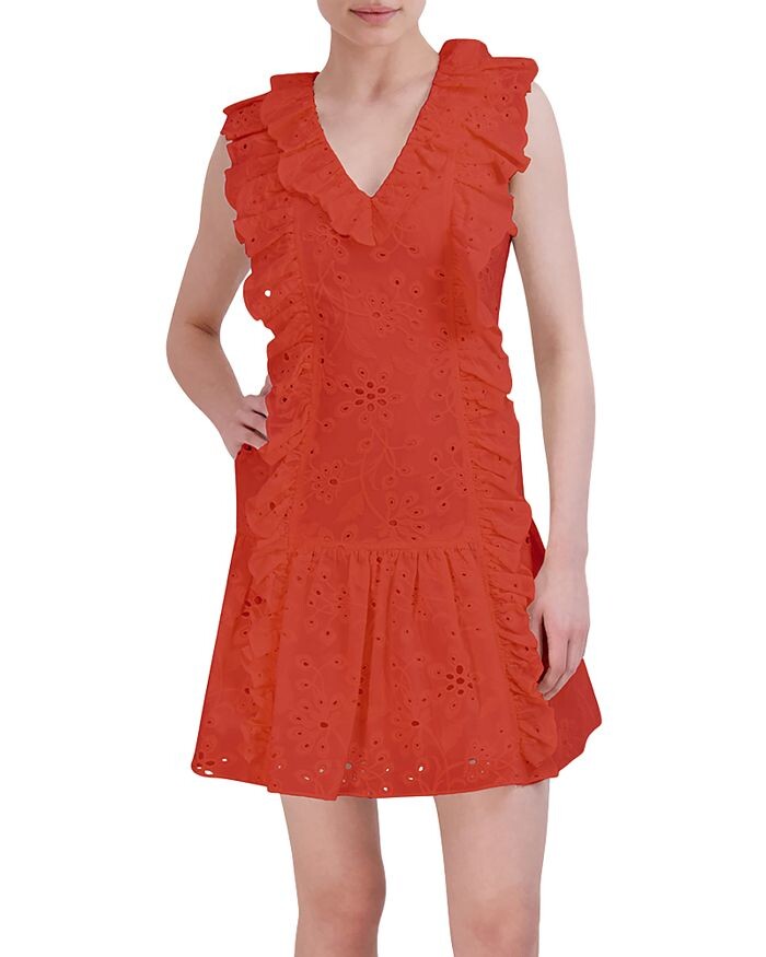 

Платье Day с оборками и люверсами BCBGMAXAZRIA