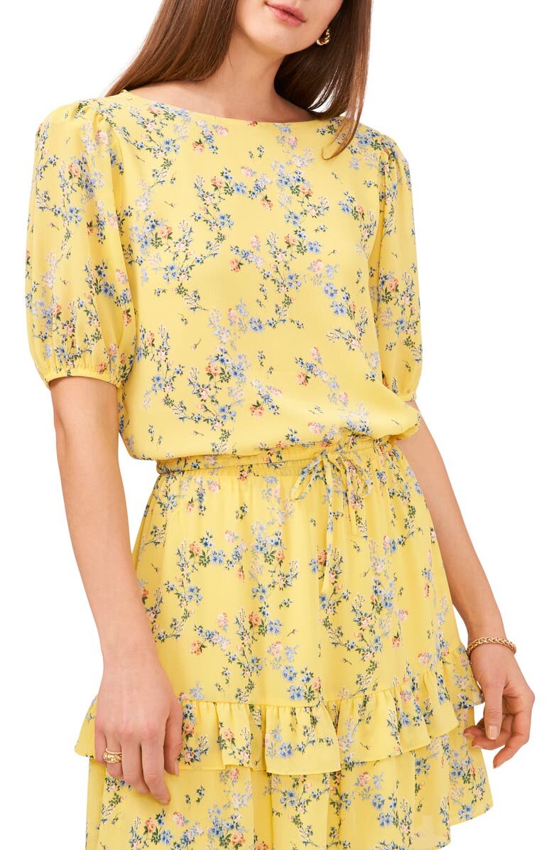 

Топ с пузырьками Rosey Vines VINCE CAMUTO