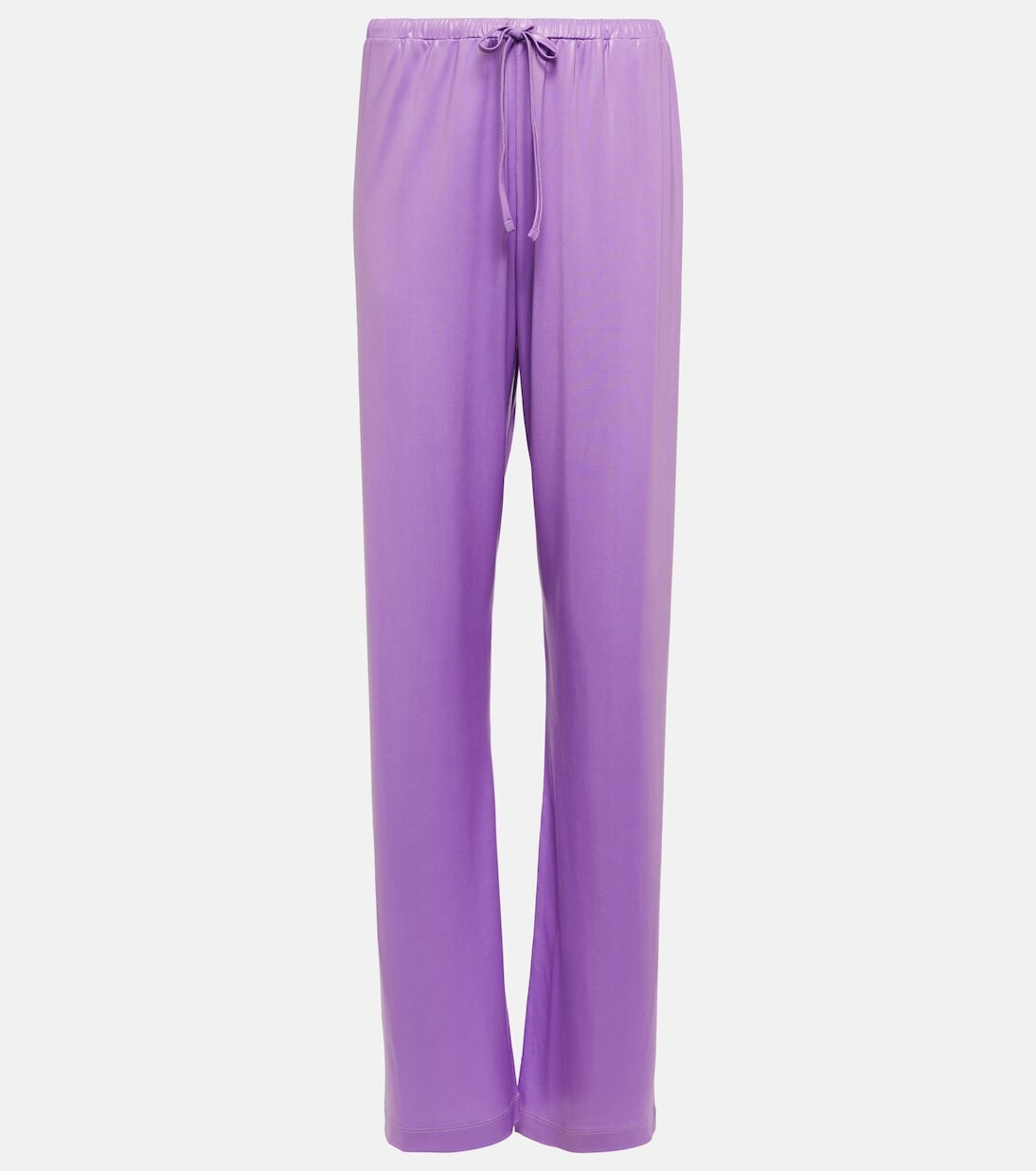 

Прямые брюки из джерси Dries Van Noten, фиолетовый