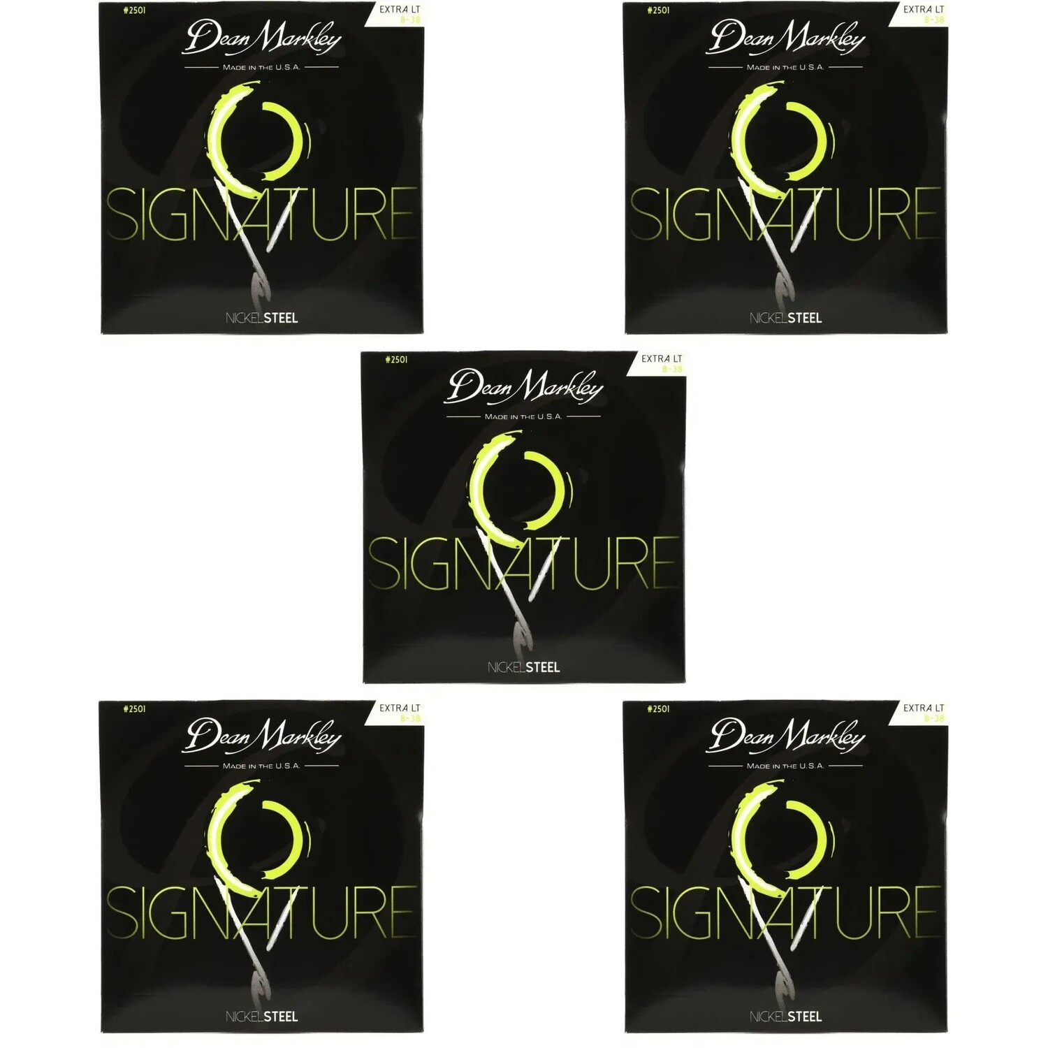 

Струны для электрогитары Dean Markley 2501 Signature Series из никелевой стали — .008-.038 Extra Light (5 шт.)