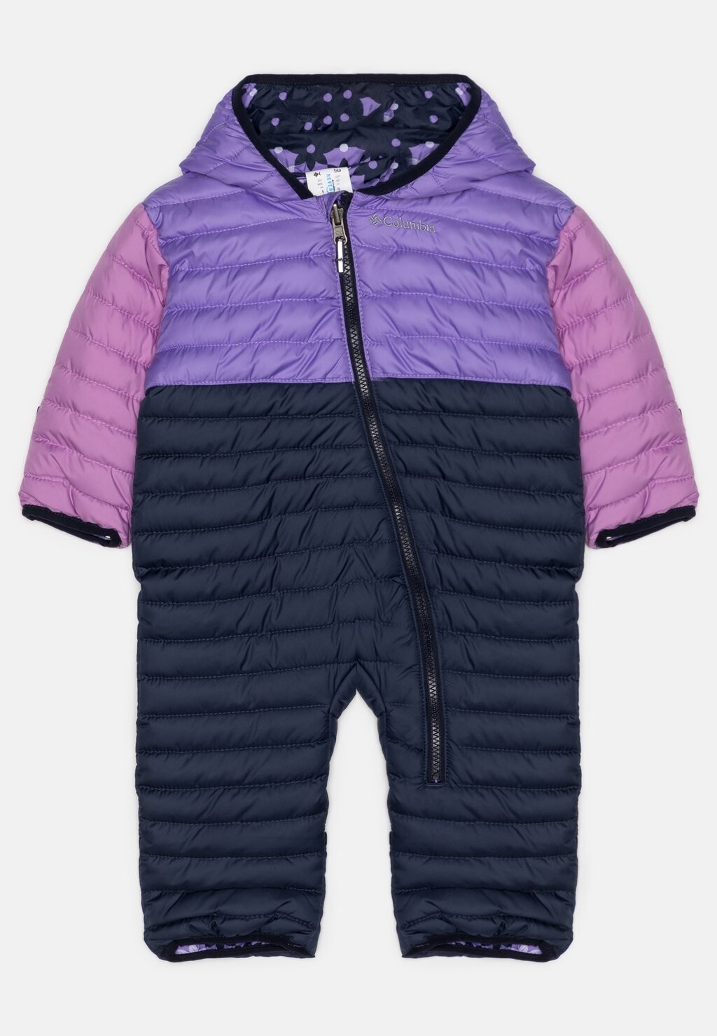 

Зимний комбинезон POWDER LITE REVERSIBLE BUNTING UNISEX Columbia, цвет nocturnal/paisley purple/gumdrop