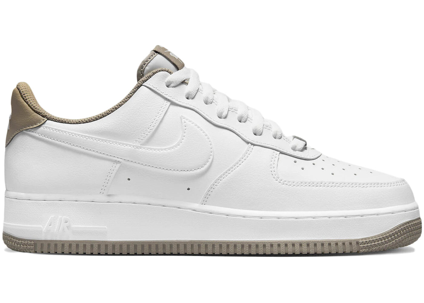 

Кроссовки Nike Air Force 1 Low White Khaki 2022 мужские, белый / коричневый