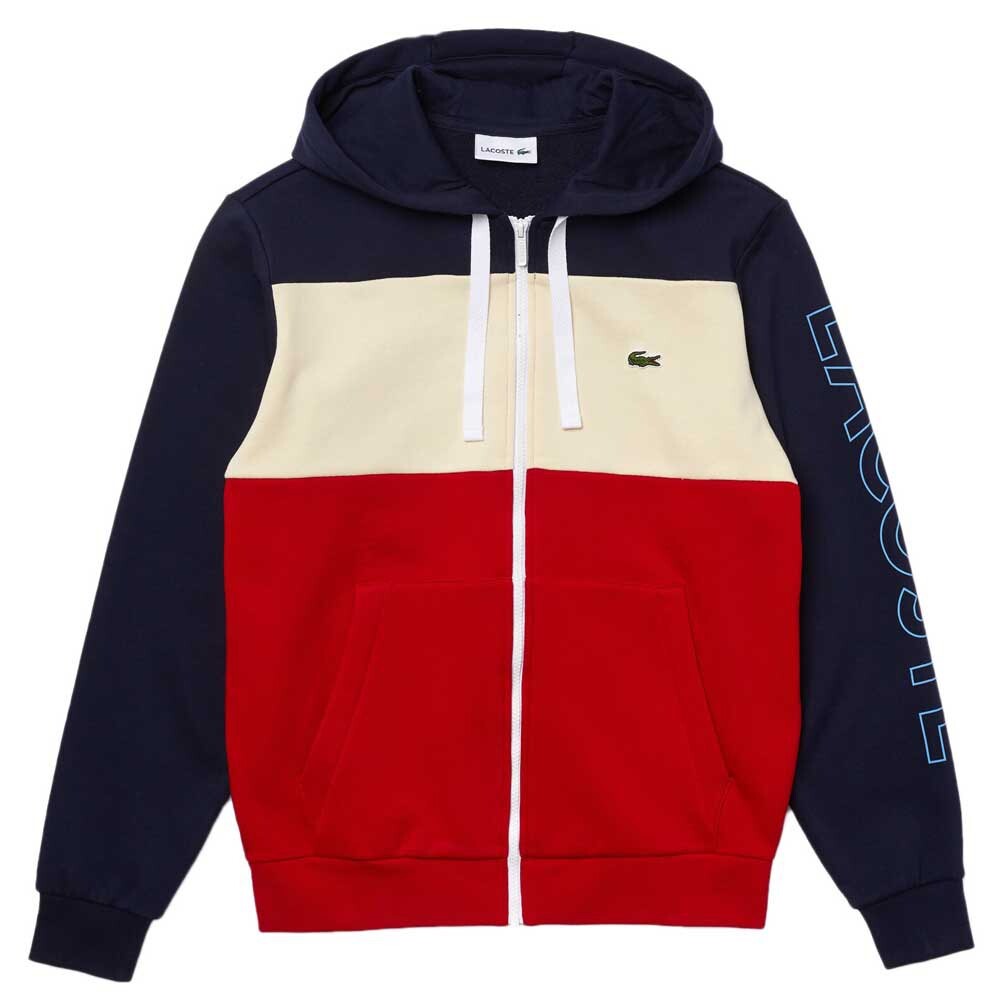 

Толстовка Lacoste SH0177 Full Zip, красный