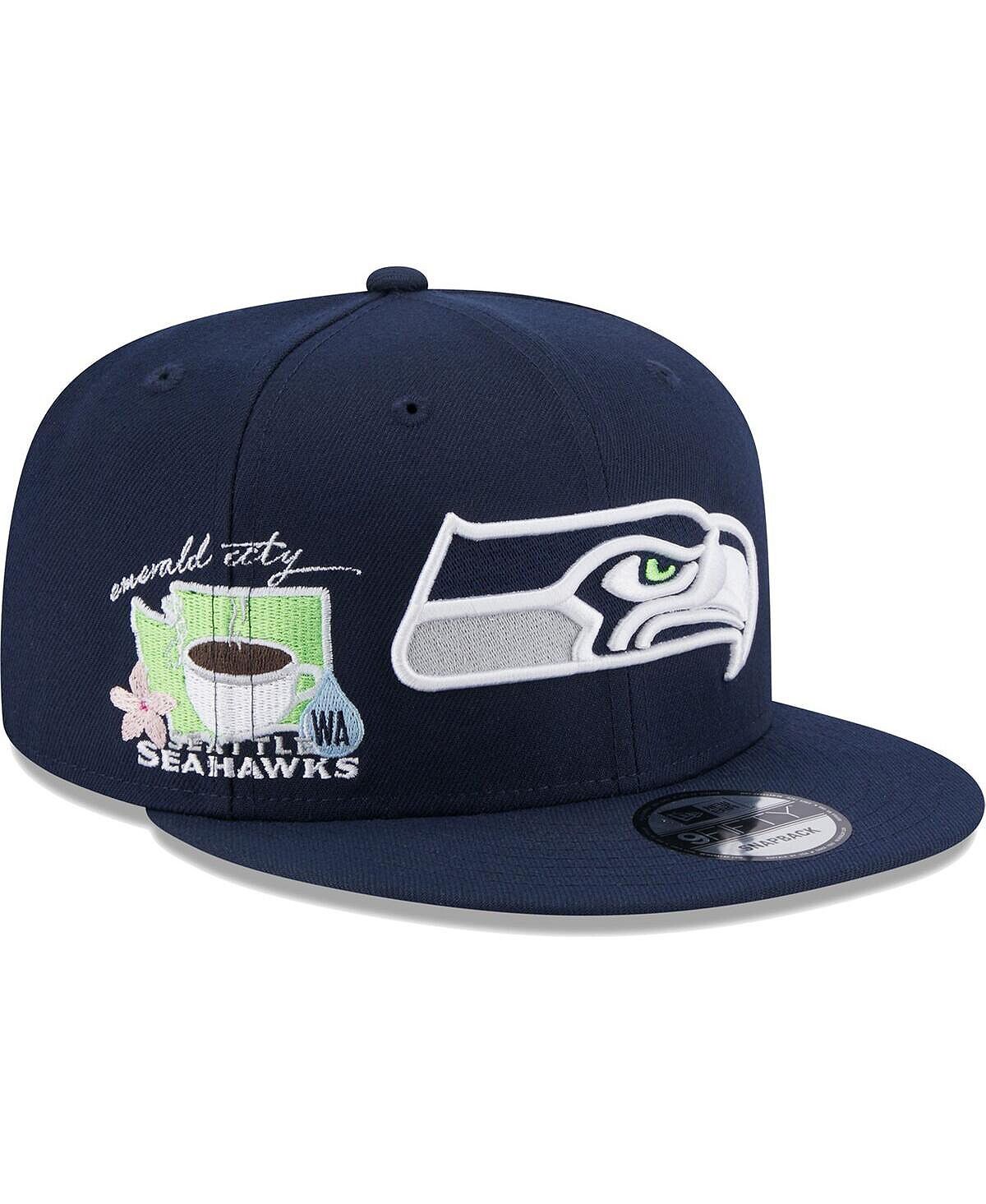 

Мужская темно-синяя бейсболка Seattle Seahawks Icon 9FIFTY Snapback New Era