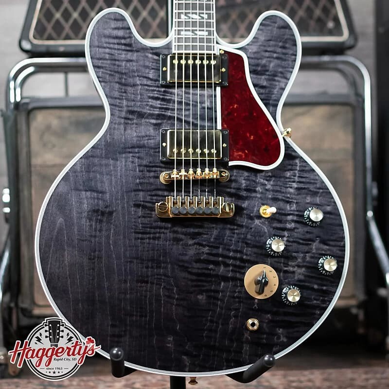 Электрогитара Gibson B.B. King Lucille Legacy - Transparent Ebony with Custom Shop Hardshell epiphone bb king lucille sem hollow черный включая жесткий футляр x5503 b b king lucille sem hollow black incl hard case x5503