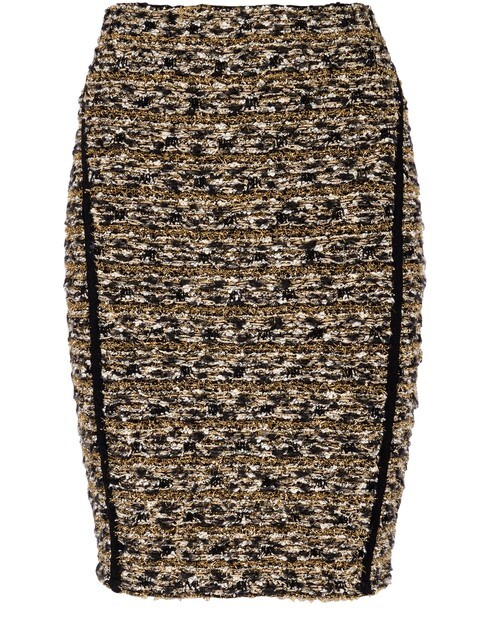 

Твидовая юбка с люрексом Balmain, золотой