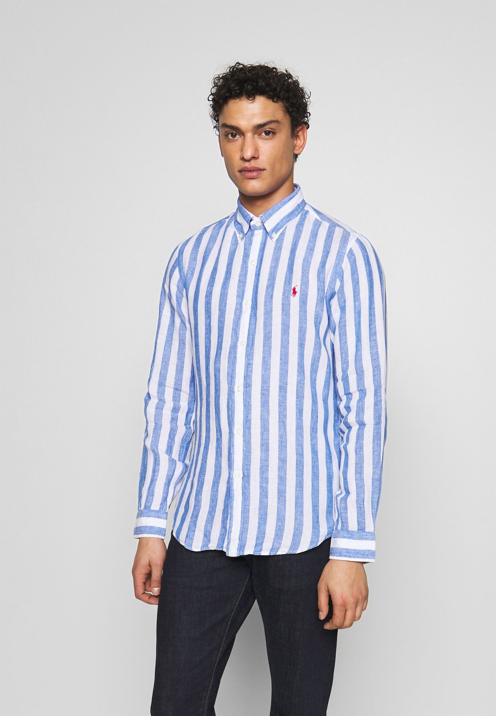 

Рубашка STRIPE SLIM FIT Polo Ralph Lauren, синий/белый